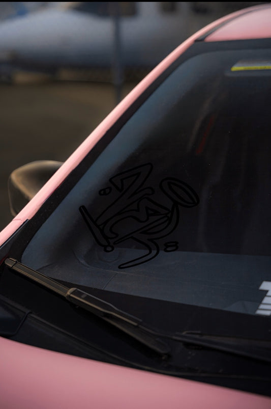 VER Corner Inverse Black (Decal)